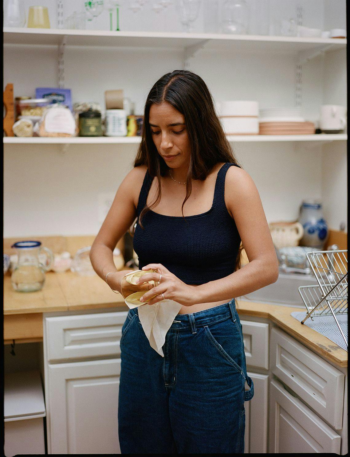 Bianca in her kitchen