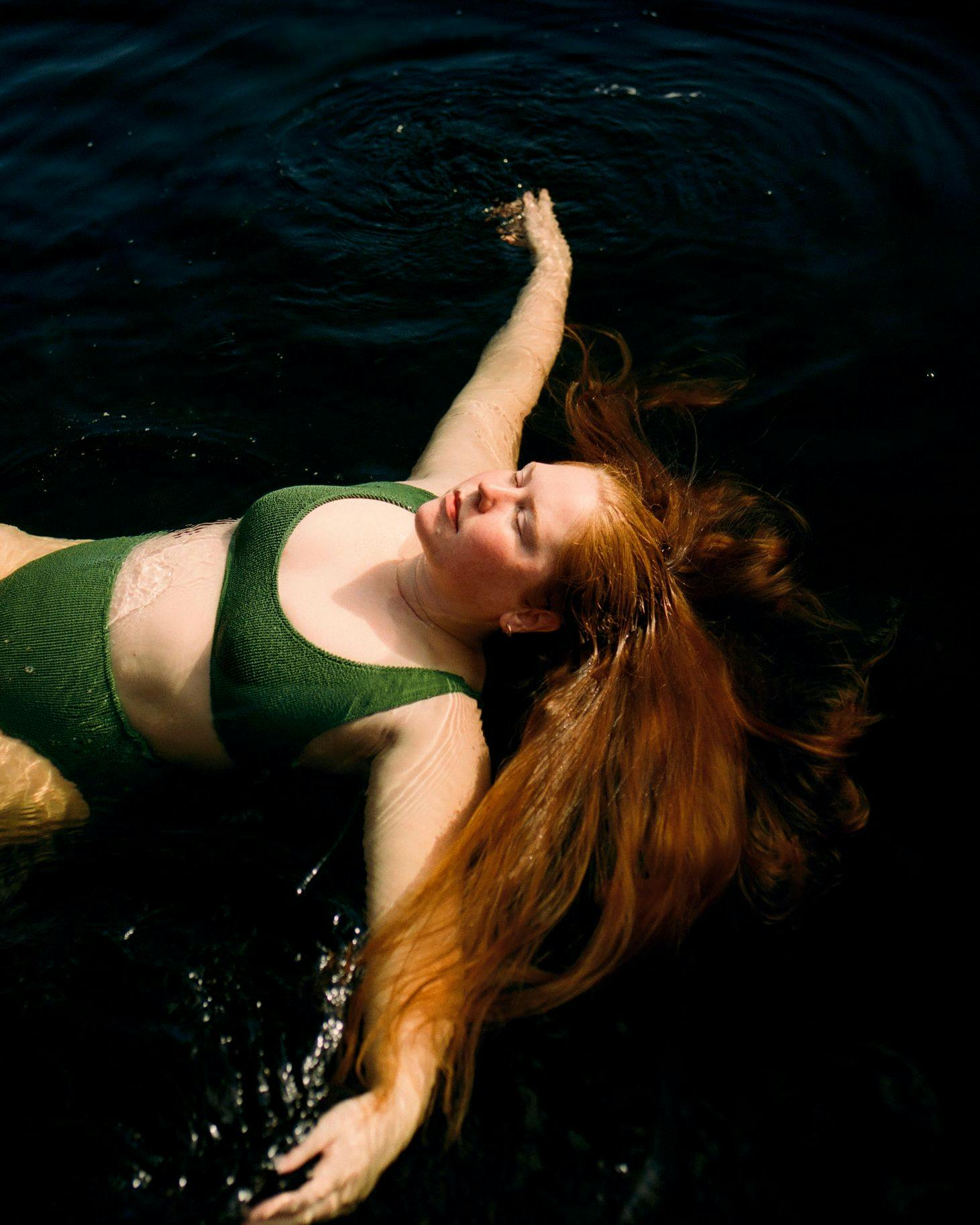 Thea floating in water