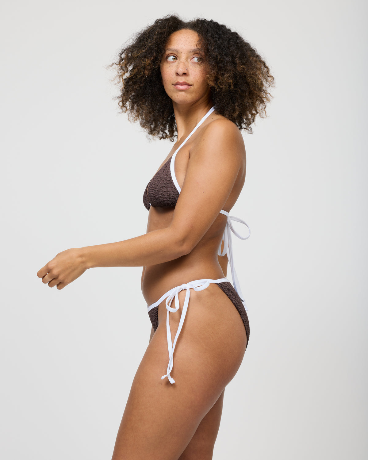 Mini Zera Tie Sides Two-Piece in White