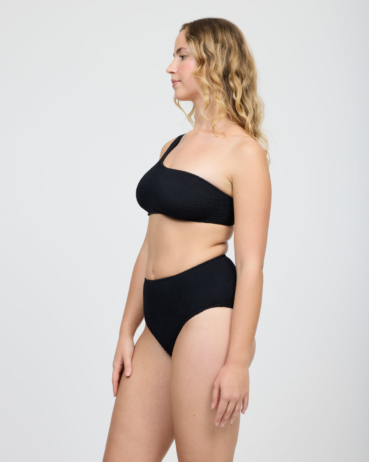 Una High Waist Two-Piece in Black