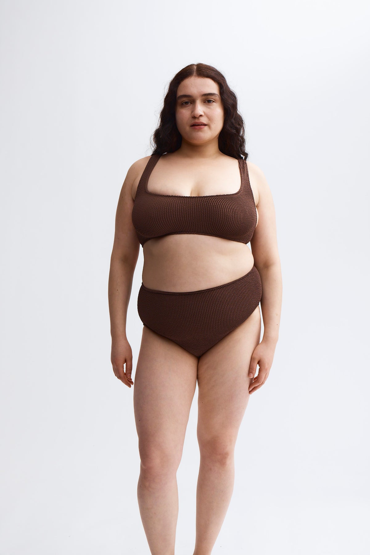 Aplomb High Waist Two-Piece in Espresso