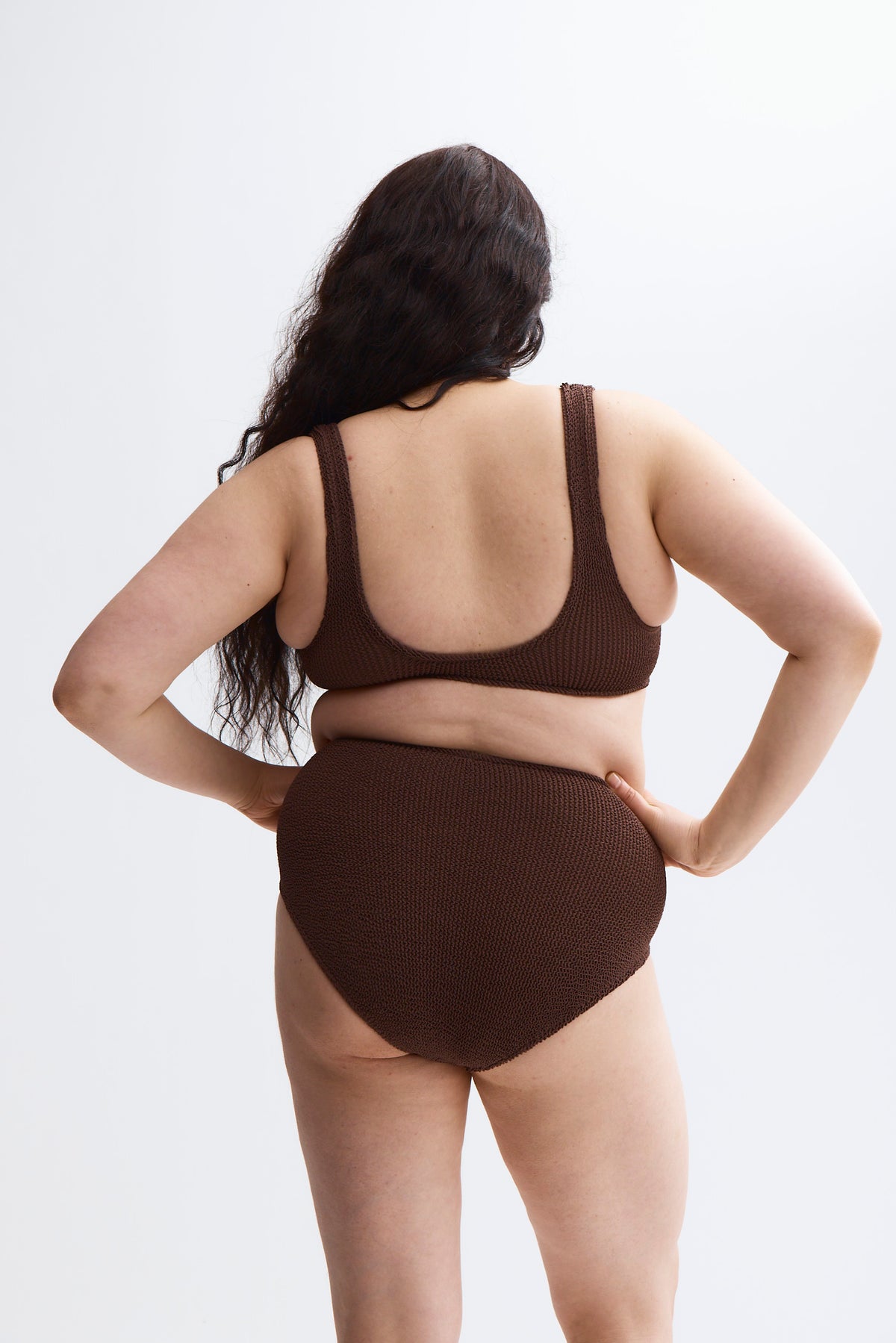 Aplomb High Waist Two-Piece in Espresso