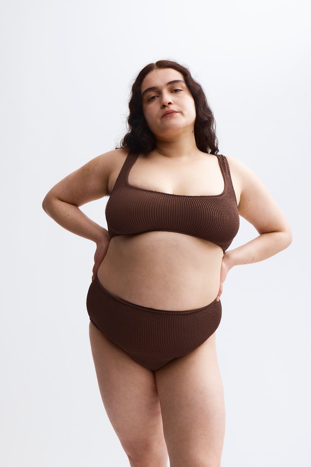 Aplomb High Waist Two-Piece in Espresso
